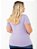 T-shirt Gola V Plus Size Viscolaycra Lavanda - Imagem 2