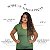 T-shirt Gola V Plus Size Viscolaycra Lavanda - Imagem 4