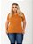 T-shirt Gola V Plus Size Viscolaycra Cappuccino - Imagem 1