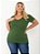 T-shirt Gola V Plus Size Viscolaycra Militar - Imagem 1
