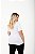 T-shirt Gola Redonda Plus Size Algodão  Branco - Imagem 2