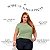 T-shirt Gola Redonda Plus Size Algodão Menta - Imagem 4