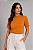T- Shirt Gola Redonda Alta Caramelo - Imagem 1