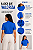 T- Shirt Gola Redonda Alta Denim - Imagem 3