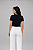 T Shirt Gola Redonda Lisa Preto - Imagem 2