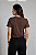 T Shirt Gola Redonda Lisa Café - Imagem 2