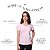 T Shirt Gola V Algodão Rosa BB - Imagem 5