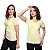 T Shirt Gola V Algodão Amarelo Especial - Imagem 4