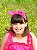 Tiara Turbante Taci Liso Pink - Imagem 1
