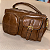 Bolsa Baú Cor: Marrom - Imagem 1