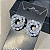 Brinco Circular com Pedrarias Cor: Prata - Imagem 1