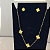 Colar+Brinco Trevo Cor: Dourado - Imagem 3