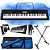 Kit Teclado Casio CTK3500 Musical 5/8 Completo Capa Azul e Pedal Sustain - Imagem 1