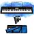 Kit Teclado Musical Casio CTK-3500 5/8 61 Teclas Com Capa Azul - Imagem 1