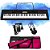 Kit Teclado Casio CTK-3500 5/8 61 Teclas Com Capa Rosa e Fone de Ouvido Preto - Imagem 1