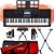 Kit Teclado Casio CTX800 USB Musical 5/8 Vermelho e Banqueta - Imagem 2