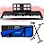 Kit Teclado Casio Profissional CTX800 Com Capa Azul Estante - Imagem 1