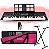 Kit Teclado Casio CT-X800 USB 5/8 Capa Rosa, Estante e Pedal - Imagem 1