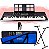 Kit Teclado Casio Profissional CT-X800 Azul, Estante e Pedal - Imagem 1