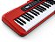 Kit Teclado Musical Digital Kobe KB-300 5/8 61 Teclas Sensíveis ao Toque com Pedal Sustain e Capa Vermelha - Imagem 6