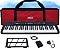 Kit Teclado Musical Digital Kobe KB-300 5/8 61 Teclas Sensitivas ao Toque com Pedal Sustain e Capa Vermelha - Imagem 1