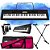 Kit Teclado Musical Casio CTK-3500 5/8 61 Teclas Completo Com Capa Rosa - Imagem 1