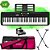 Kit Teclado Casio Tone CT-S195 BK Musical 61 Teclas Completo Rosa - Imagem 1