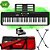 Kit Teclado Casio Tone CT-S195 BK Musical 61 Teclas Completo Vermelho - Imagem 1