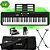Kit Teclado Casio Tone CT-S195 BK Musical 61 Teclas Preto Completo Com Pedal - Imagem 1