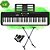 Kit Teclado Casio Tone CT-S195 BK Musical 61 Teclas Preto Com Suporte - Imagem 1