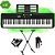 Kit Teclado Casio Tone CT-S195 BK Musical 61 Teclas Preto Com Suporte + Pedal - Imagem 1
