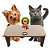 Mesinha de Apoio para Comedouro e bebedouro de gatos e Cachorros - Imagem 1