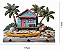 Porta Chaves Casa Praiana 3D em MDF – Decoração Praia 17x14 cm - Imagem 3