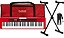 Kit Teclado Casio CTS200 5/8 61 Teclas Suporte Pedal e Capa - Imagem 1