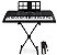 Kit Teclado Casio Profissional CT-X3000 USB 5/8 61 Teclas Com Suporte e Pedal - Imagem 1