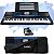 Kit Teclado Casio MZ-X500 Arranjador USB 5/8 Azul Com Capa Preta - Imagem 1