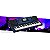 Kit Teclado Casio MZ-X500 Arranjador USB 5/8 Azul Com Capa Preta - Imagem 5