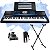 Kit Teclado Casio MZ-X500 Musical 5/8 Azul Suporte e Pedal Sustain - Imagem 1
