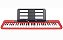 Teclado Musical Casio CT-S200 Vermelho USB 5/8 61 Teclas - Imagem 1