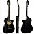 Kit Violão Giannini SF14 Elétrico Aço Flat BK Preto Simples - Imagem 4