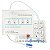 Eletrodo ( Pás ) Adulto Compatível Cmos Drake Life 400 Futura F7959W Azul/Branco - Imagem 2