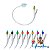 Kit 10un Sonda Vesical de demora Foley 100% Silicone 02 Vias c/ Balão - Imagem 1