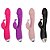 Vibrador Rabbit do Ponto G com Estimulador Clitoriano em Silicone DKA Import - Imagem 1