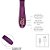 Vibrador Sucção com Tripla Estimulação Aveludado DKA Import - Imagem 3