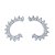 Brinco Ear Cuff com micro zirconia cravada - Prata 925 - Imagem 1