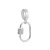 Berloque de prata 925 com micro zirconia cravada charms life - Imagem 1
