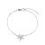 pulseira prata 925 feminina estrela com pedras cravadas - Imagem 1