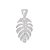Colar de prata 925 feminino com pingente Pena com zirconia - Imagem 3