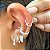 piercing prata 925 piercing para orelha de prata - tragus - helix - anti-helix - Imagem 2