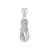 Colar de prata 925 feminino chinelo com pedras cravejadas - Imagem 2